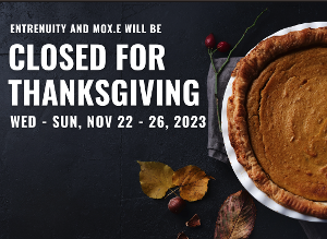 Closed for Thanksgiving...